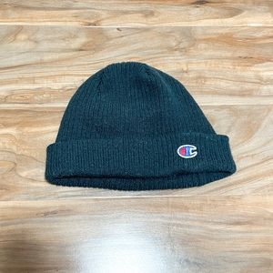 Women's Black Champion Logo Beanie
